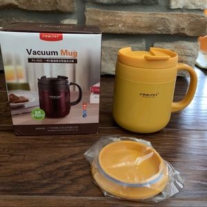 👑Stainless Steel Coffee Mugs with two lids…